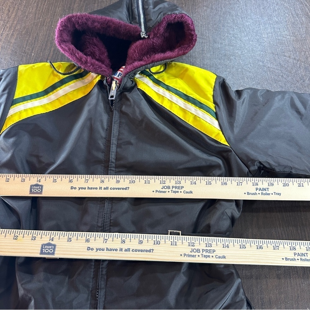 Vintage Snow Ski Belted Hooded Jumpsuit Coveralls UPC One Piece USA Size Large - Picture 10 of 13